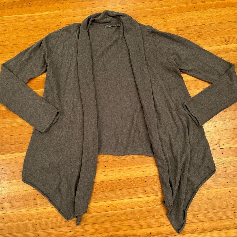 Prana grey open front cardigan